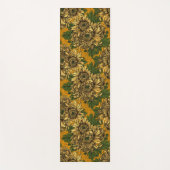 Gele chrysanthemum bloemen yogamat (Voorkant)