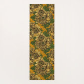 Gele chrysanthemum bloemen yogamat (Achterkant)