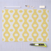 Gele cirkel en ogen patroon tissuepapier (Craft)