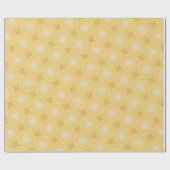Gele cirkels cadeaupapier (Vlak)