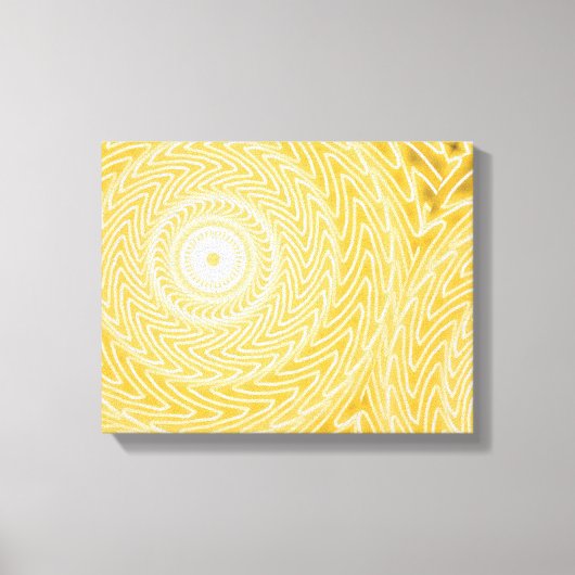 Gele cirkels canvas afdruk (Voorkant)