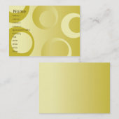 Gele cirkels - Chubby Visitekaartje (Voorkant / Achterkant)