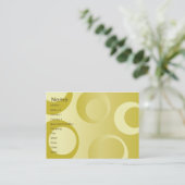 Gele cirkels - Chubby Visitekaartje (Staand voorkant)