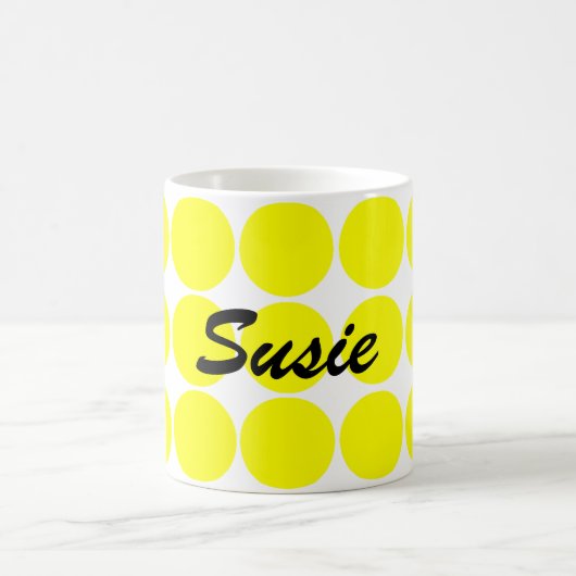 Gele cirkels koffiemok (Center)
