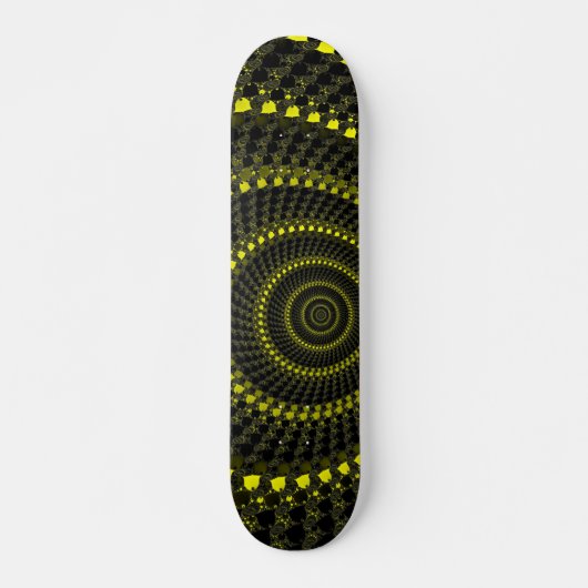 Gele Cirkels Skateboard (Voorkant)