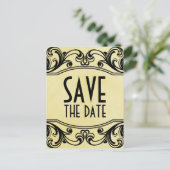 Gele  cirkels sparen het Briefkaart van de Datum (Staand voorkant)