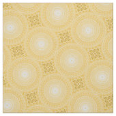 Gele cirkels stof (Swatch)
