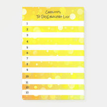 Gele cirkels zwarte Post-it notities