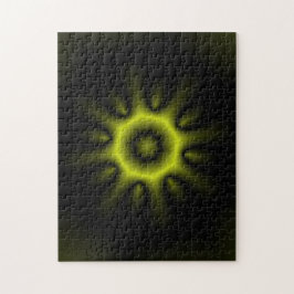 Gele Cirkelvormige Zonneuitbarsting Legpuzzel