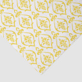 Gele citroen bruiloft tissuepapier (Detail)