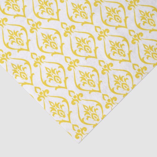 Gele citroen bruiloft tissuepapier (Detail)