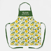 Gele Citroen Citrus Zomer Keuken Schort (Voorkant)