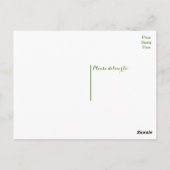 Gele citroen Dank u Groene Citrus bruiloft Briefkaart (Achterkant)