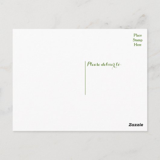 Gele citroen Dank u Groene Citrus bruiloft Briefkaart (Achterkant)