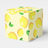 Gele Citroen Favor Box Bedankdoosjes (Voorkant Zijde)