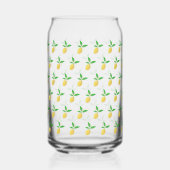 Gele Citroen Limonade  Blikvorm Glas (Voorkant)