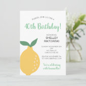 Gele citroen Limoncello Vrouwen Verjaardag Kaart (Staand voorkant)