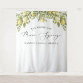 Gele citroen mediterrane Vrijgezellenfeest achterg Wandkleed (Voorkant)