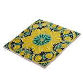 Gele citroen mediterrane zomer tegeltje (Zijkant)