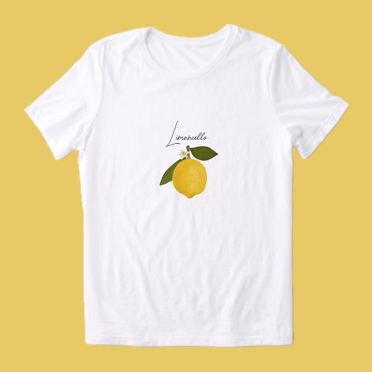 Gele Citroen met Groene Bladeren | Verse Citrus Tri-Blend Shirt