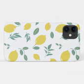 Gele Citroen Patroon Telefoon Case (Achterkant (horizontaal))