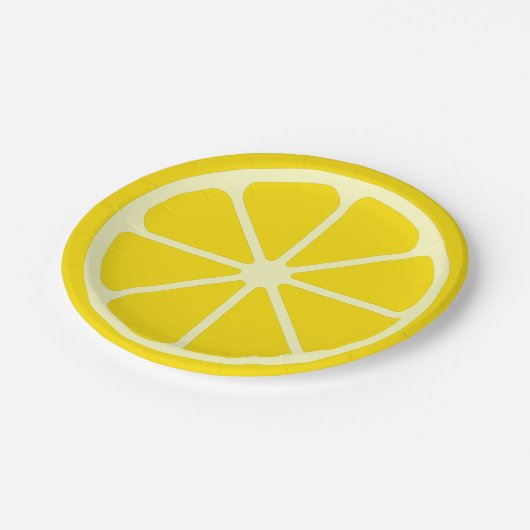 Gele citroen Slice Fun Zomer Citrus Papier Bord (Gekanteld)