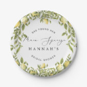 Gele citroen Sorrento Mediterraan Vrijgezellenfees Papieren Bordje (Voorkant)