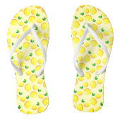 Gele citroen Teenslippers (Voetbed)