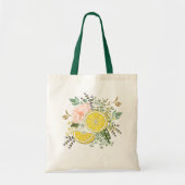 Gele citroenbloem tote bag (Voorkant)