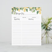 Gele citroenboom koken recept invoegen (Staand voorkant)