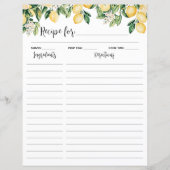 Gele citroenboom koken recept invoegen (Voorkant)