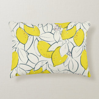 Gele citroencitrusvruchten handtekeningen  accent kussen