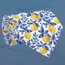 Gele citroenen Blauwe bladeren Mediterraan Amalfi