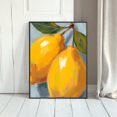 Gele Citroenen Citrus Aquarel Poster
