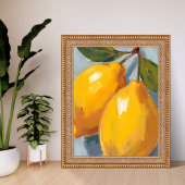 Gele Citroenen Citrus Aquarel Poster