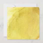 Gele citroenen Elegante bruiloft Kaart (Achterkant)