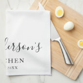 Gele citroenen Familie Keuken Custom Theedoek (Quarter Fold)