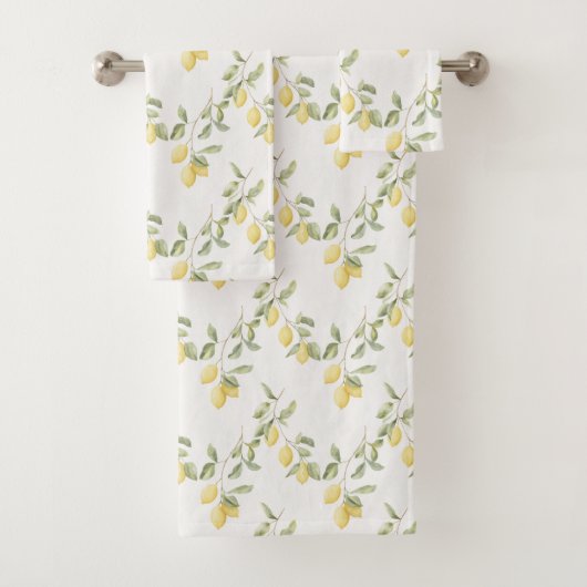 Gele citroenen fruit bad handdoek (Insitu)
