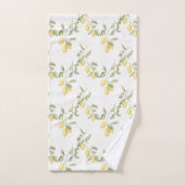 Gele citroenen fruit bad handdoek (Handdoek)