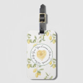 Gele Citroenen Fruit Limonade Bagagelabel (Voorkant (verticaal))