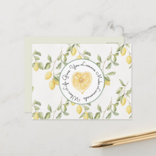 Gele Citroenen Fruit Limonade Briefkaart