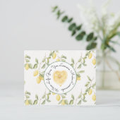 Gele Citroenen Fruit Limonade Briefkaart (Staand voorkant)