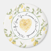 Gele Citroenen Fruit Limonade Magneet (Voorkant)
