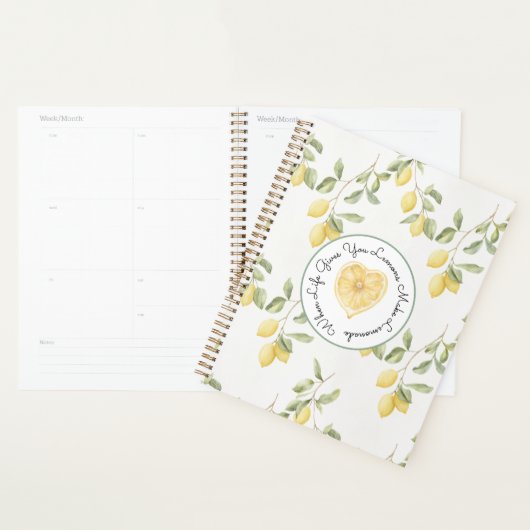 Gele citroenen fruit limonade planner (Display)