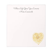 Gele Citroenen Fruit   Notitieblok (Voorkant)