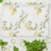 Gele citroenen fruit theedoek (Gevouwen)