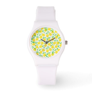 Gele citroenen horloge