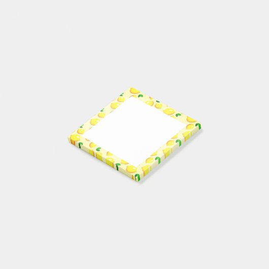 Gele citroenen ingelijst Sticky Notes (Schuin)