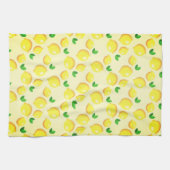 Gele citroenen keukenhanddoek (Horizontaal)
