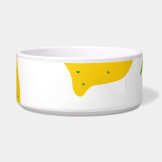 Gele citroenen, naadloos artistiek patroon. voerbakje